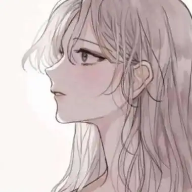 动漫女生高冷侧脸头像冷酷忧伤二次元女生头像