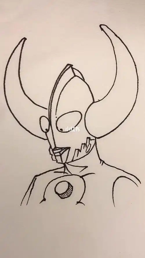 奥特曼简笔画帅气奥特曼,简单来绘画周末带娃00|24个奥特曼简笔画请