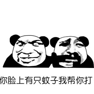 你脸上有只蚊子我帮你打