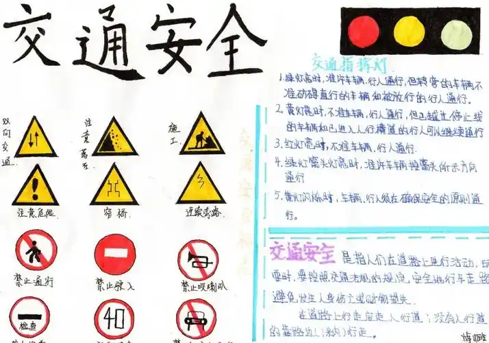 洮南市中小学生交通安全手抄报大赛优秀作品展示(第二批)
