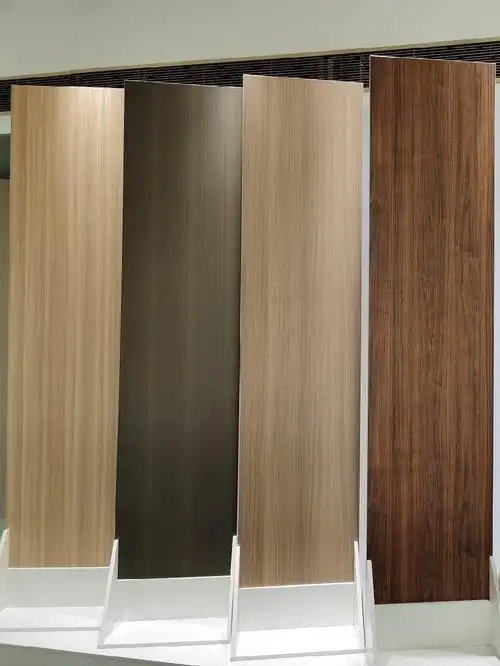 木饰面板轻奢高光纯色木皮板木墙板水磨珠面白橡木e1级装饰可定