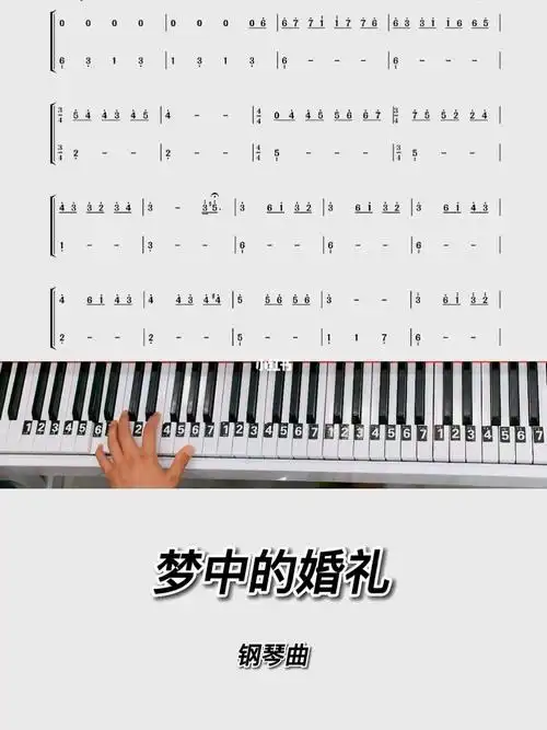 钢琴曲梦中的婚礼钢琴简谱教学零基础版
