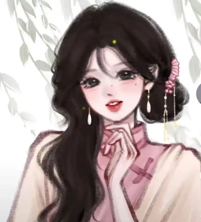 保存头像 习海小字 十二星座古风旗袍美女 (原声中的歌曲:h - 抖音