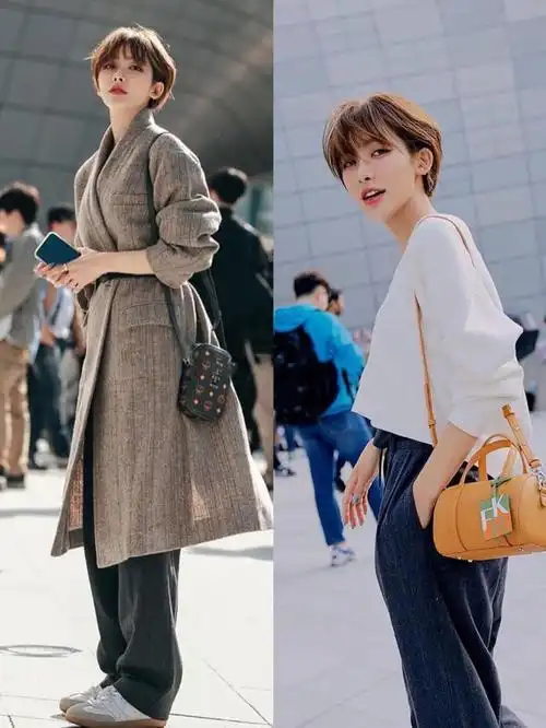 短发女生如何穿?看这三位短发时尚博主时髦穿搭,美得刚刚好
