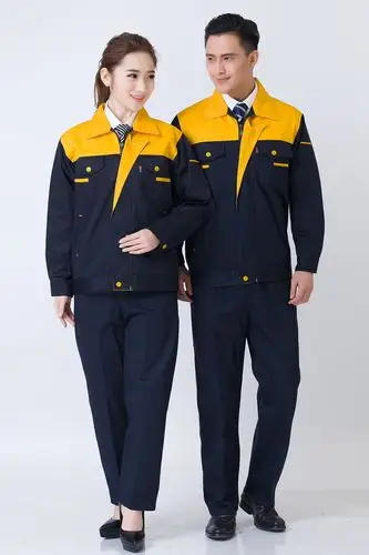 定做春春冬装反光条长袖工作服套装男上衣刺绣字汽修装修建筑劳保优惠