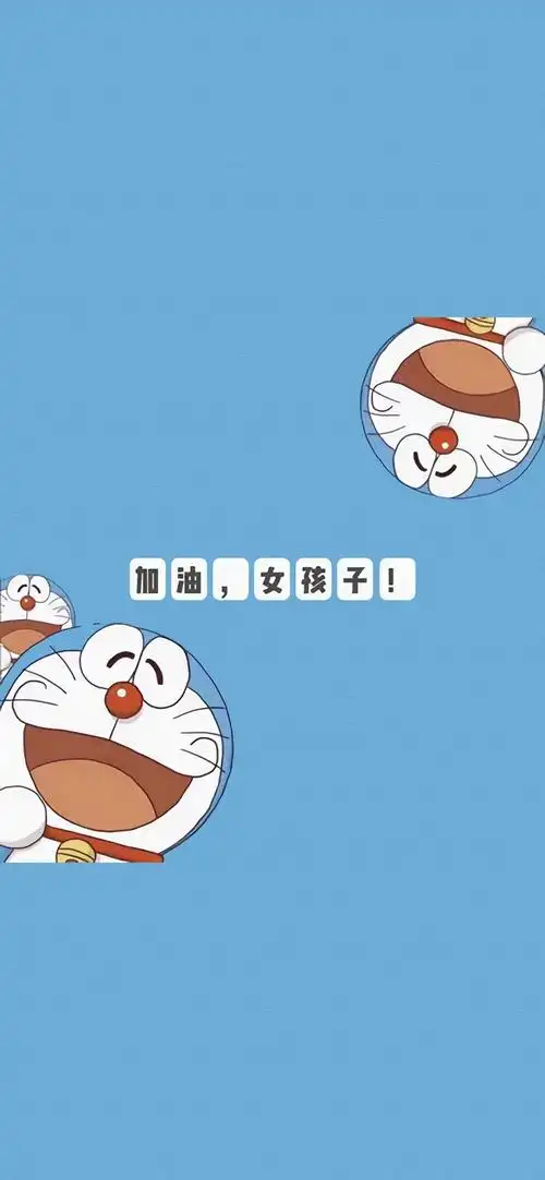 手机壁纸 | 哆啦a梦文字手机壁纸,青春的味道