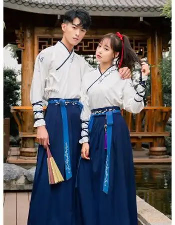 11特惠】 春秋改良汉服男女古风日常装学生古装汉装襦裙侠客书生中国