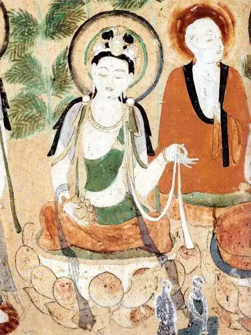 莫高窟第322窟初唐壁画上的竹子