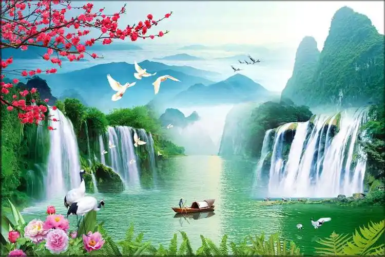 a040332-中式-山水自然风景