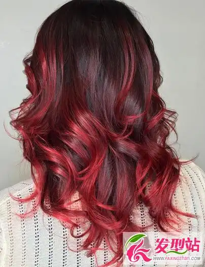 血色玫瑰红色系染发红色头发效果图大全