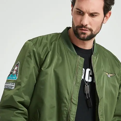 棒球ma1飞行员夹克男军刺绣服大码外套棉服厚军夹克