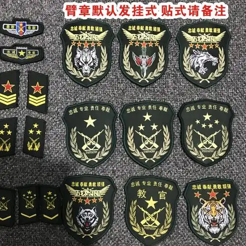 战狼教官臂章胸章领章套件学校学生军训户外团体培训团建拓展训练