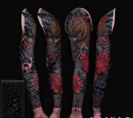 花臂纹身图案大全_花臂纹身图片_纹身花臂手稿_半臂纹身_第132页