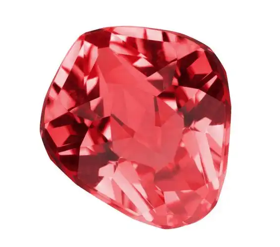 多切面的红色宝石