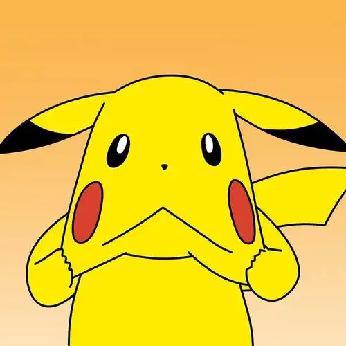 黄色皮卡丘系列可爱手绘头像