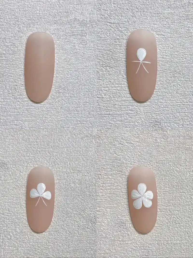 美甲新手五瓣花教程.有手就会的教程来啦#美甲 #零基础教学 - 抖音