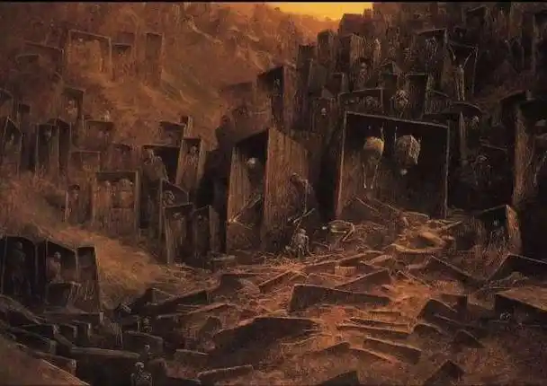 画家"死而复生从地狱归来",画死亡世界,网友:背脊发凉好可怕