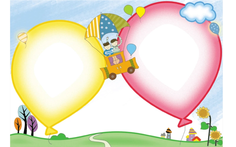 中小学生 a4空白涂色 节日手抄报模板大全共13张