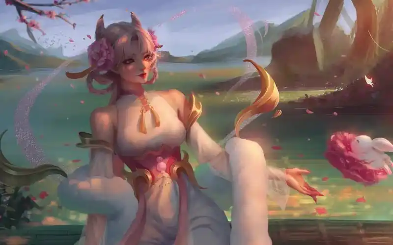 【4k动态壁纸】王者荣耀 嫦娥 莫是见人羞 拿走不谢