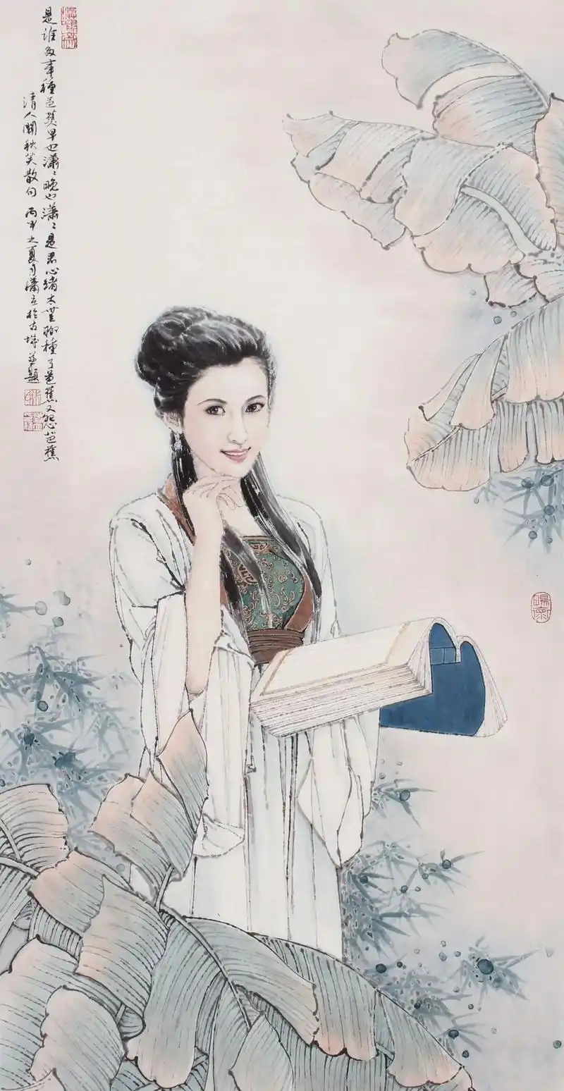 潇立老师作品.#水墨人物 #国画也抖音 #感受国画的意境之美