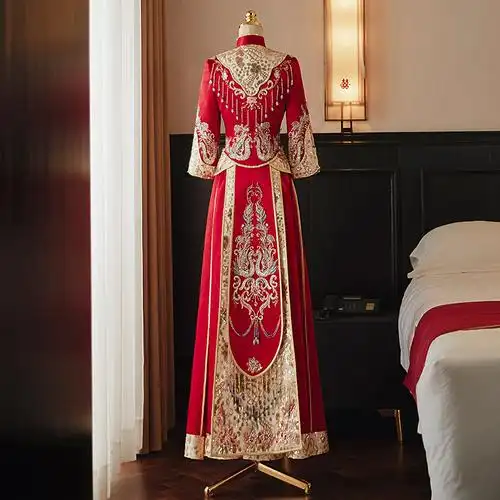 秀禾2023年新款新娘中式礼服结婚敬酒修身嫁衣秀禾服