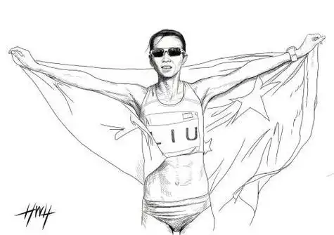 奥运冠军简笔画