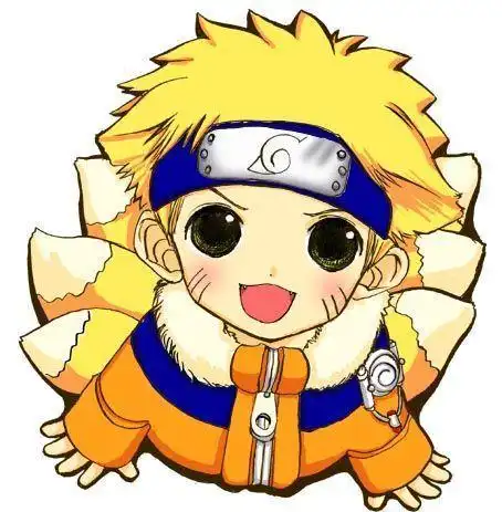 卡通人物简笔画可爱鸣人