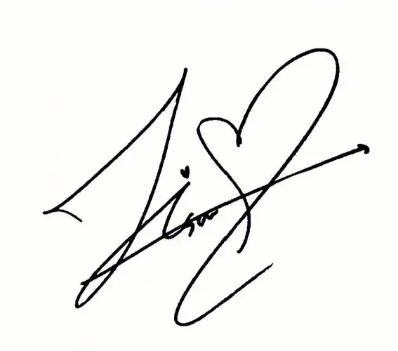 lisa#blackpink  #签名  #自制小卡  #朴彩英  #lisa #金智秀