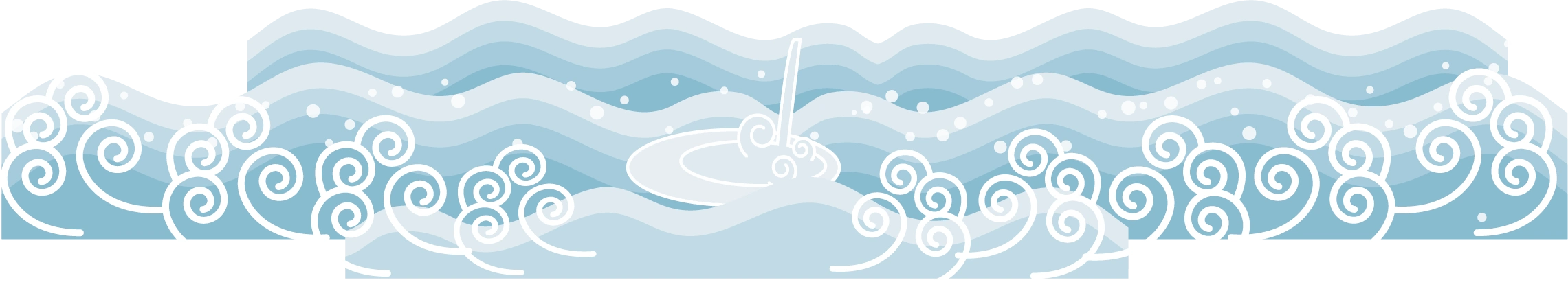 中式古典祥纹边框海浪浪花png