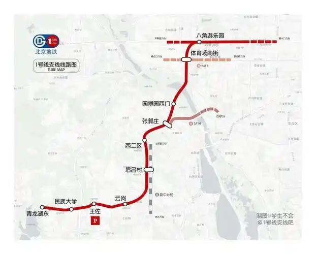 规划,作为一条贯穿丰台河西全境的地铁线路,1号线支线西起青龙湖东站