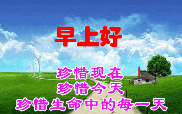 早上好问候美图早安问候语句