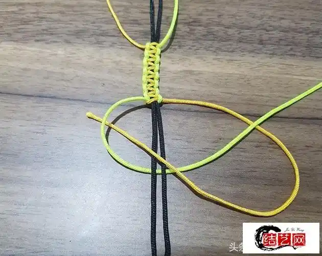 文玩菩提绳子:双向平结图解(整条手链编织)-测试栏目1-编法图解-中国