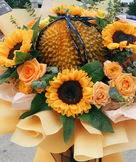 榴莲花束怎么包教程2021