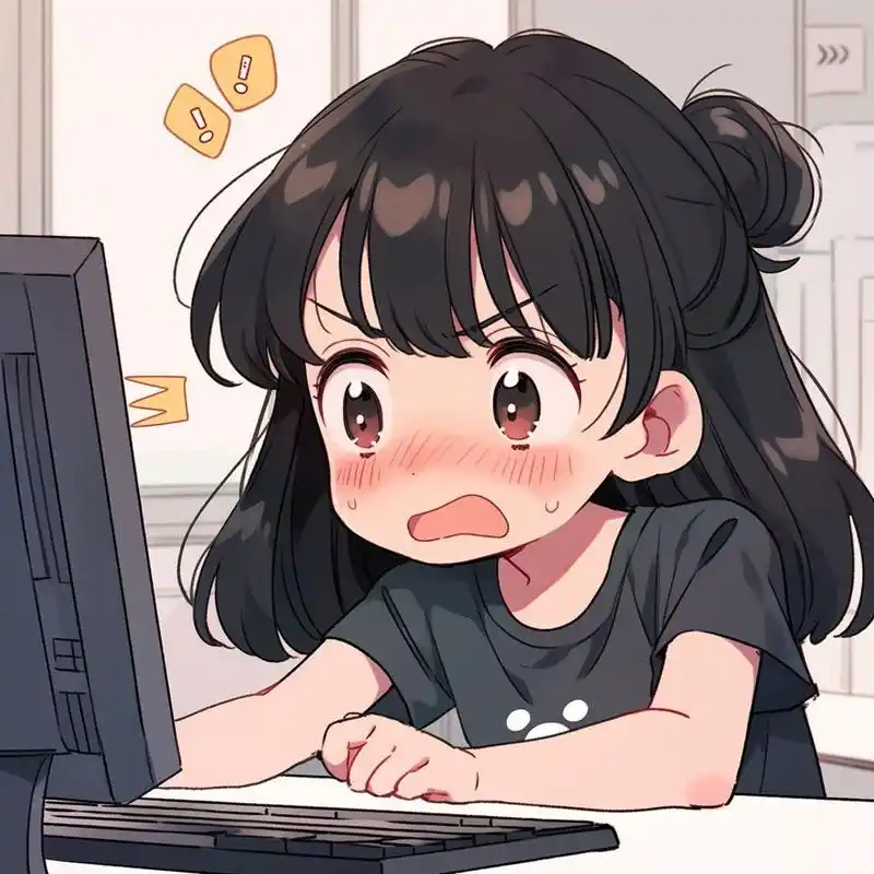 疯狂加班的女生打工人专属头像