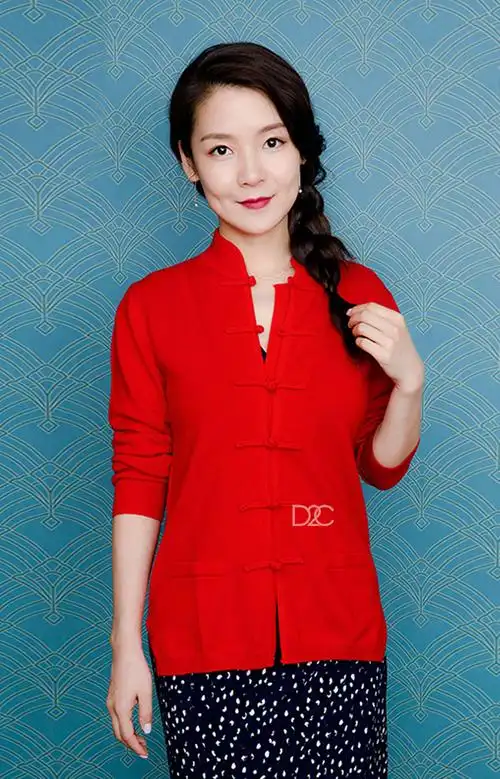 babyone 成人唐装中式开衫80%棉20%羊毛 儿童款