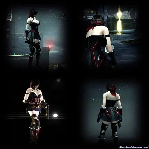 生化危机6海伦娜黑色小短裙洞洞丝袜mod