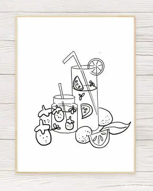 少儿美术/秋天的第一杯奶茶