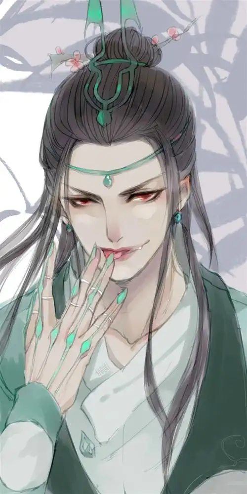 剑网3成男手绘系列图分享 邪魅眼神诱人唇瓣