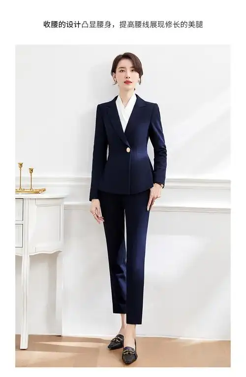 套装时尚气质女神范经理正装面试西服总裁工作服女西装上衣半裙黑色xl