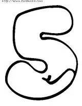 数字形状简笔画