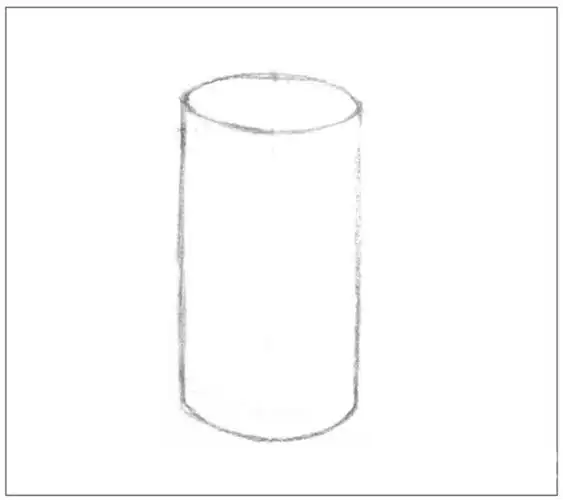 素描圆柱体的绘画步骤