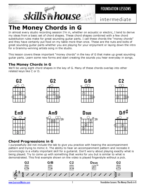 g和弦变种(让你的g和弦更好听)