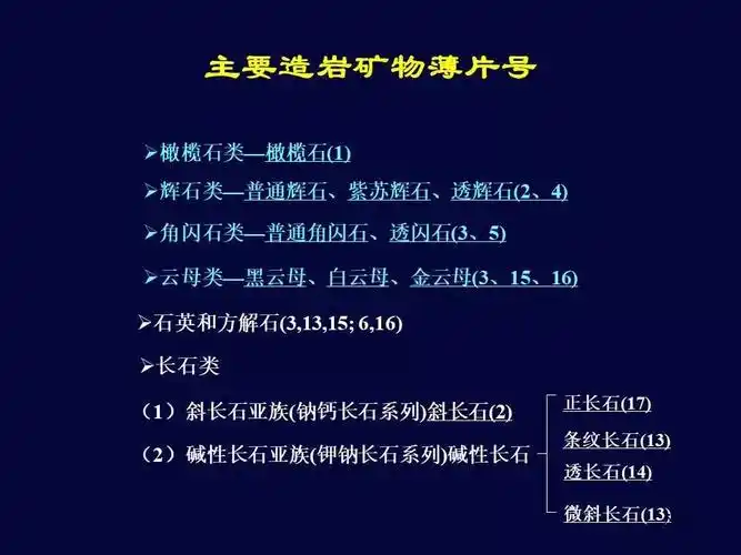 透明矿物镜下鉴定教程