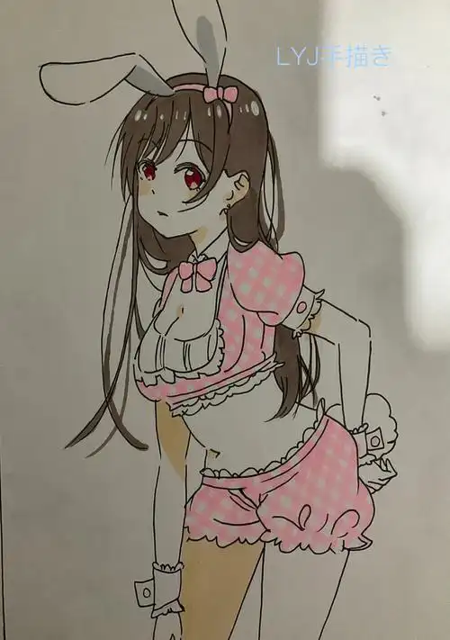 寻找小红书绘画大神  #手绘  #手绘临摹  #动漫  #水原千鹤  #租借