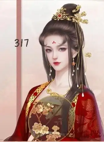 深宫曲好看的红衣立绘