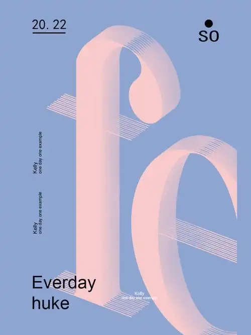 ps基础案例,基本功练习78清新色调海报 质感立体字制作97-素材和