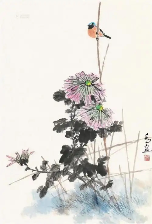 【国画 】 乔木花鸟绘画作品欣赏(2)