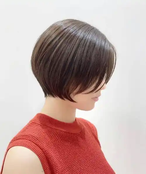 很火的圆形短发,简单又优雅,适合大脸的女生_美发_课堂_搜索