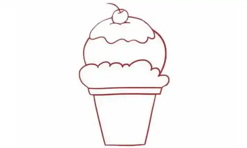 冰激凌简笔画的画法步骤教程及图片大全,图片,简笔画-学笔画