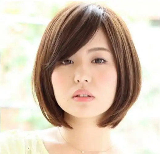 女生国字脸发型设计图片,脸型图片,发型图片